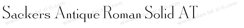 Sackers Antique Roman Solid AT字体转换